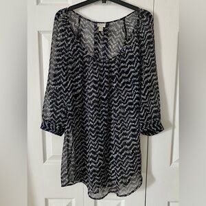 DYNAMITE light see through shirt for women size medium